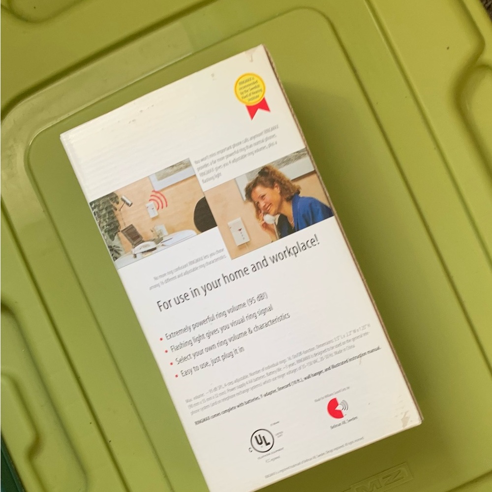 RINGMAX NEW IN BOX HEARING ASSIST. Volume control and light.